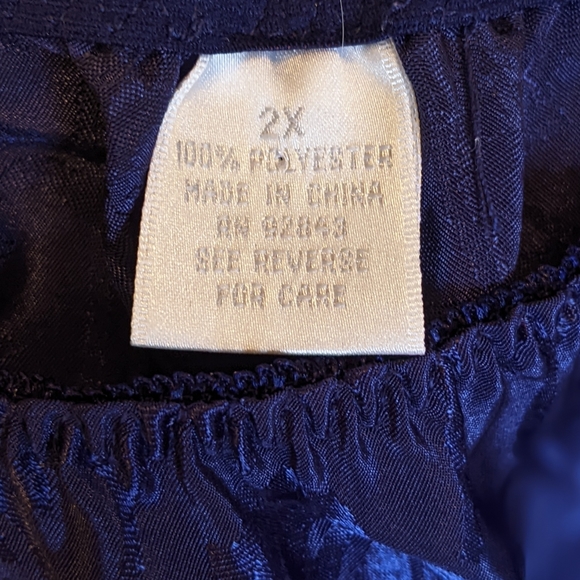 Go Softly Indigo Floral Matching Set Size 2X - Picture 4 of 5